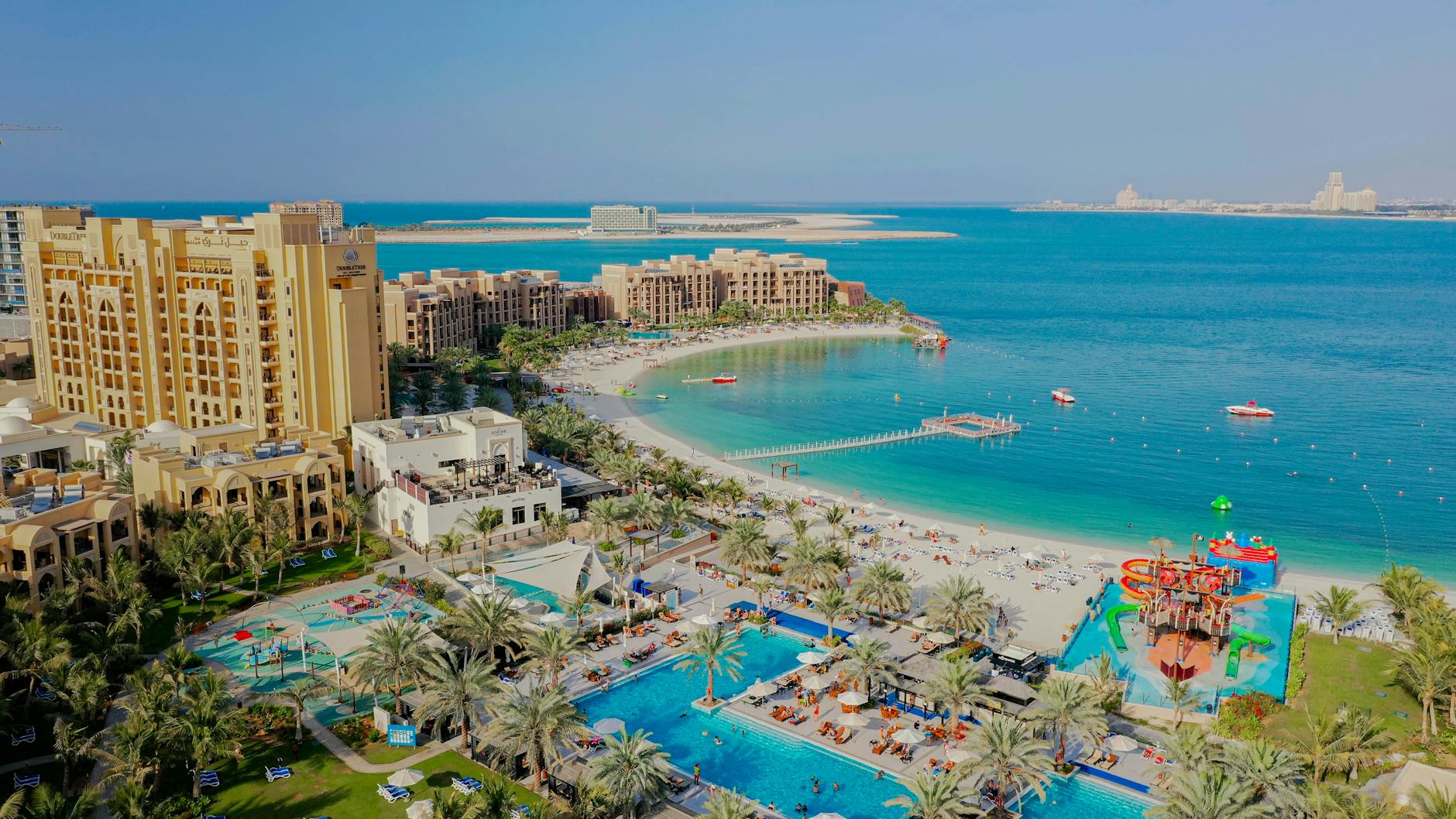 man made marjan island in ras al khaimah with a luxury resort and spa doubletree by hilton