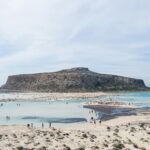 view of beautiful lagoon and rocky island