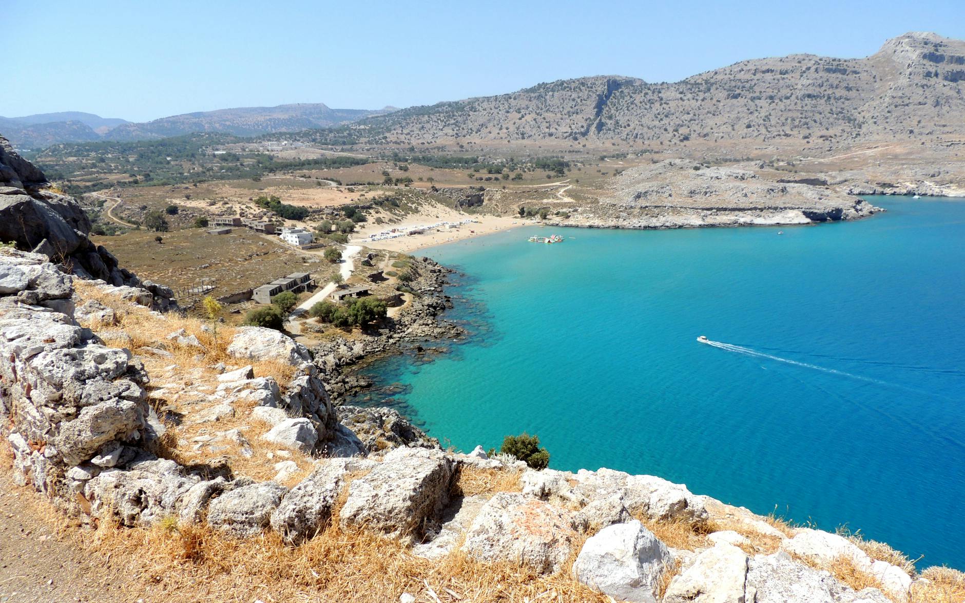 hills around sea coastline