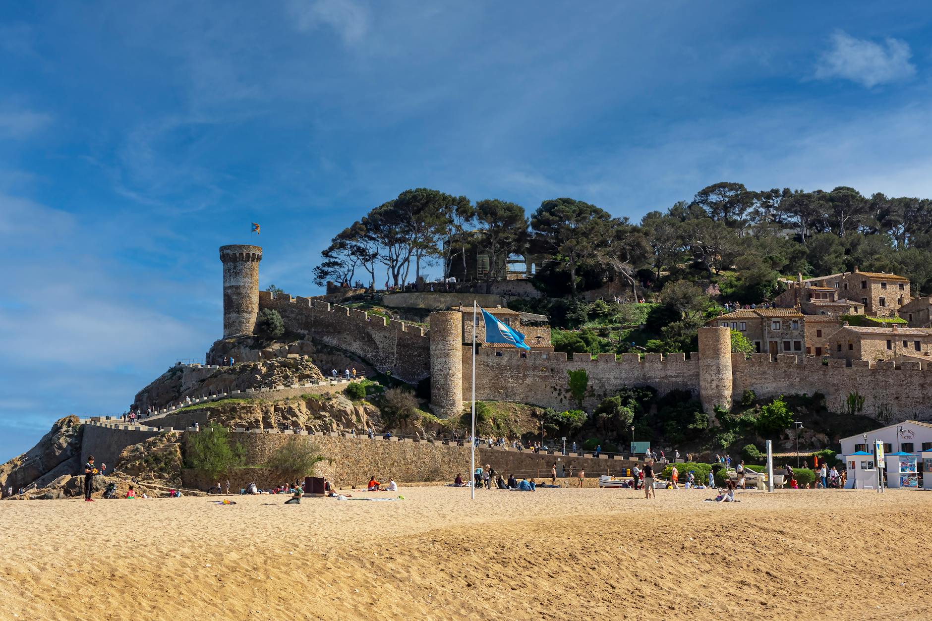 tossa de mar castle in girona spain